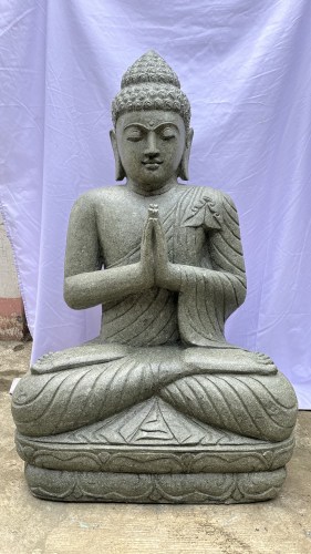 SEATED BUDDHA PRAYING 120 CM C FRONT